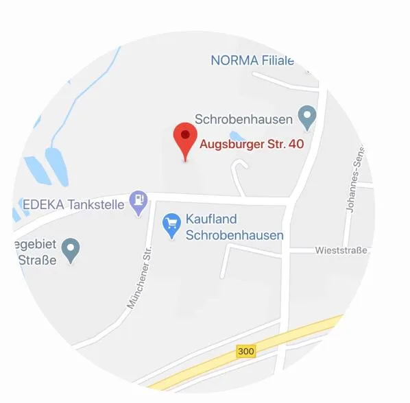 Kartenausschnitt: Augsburger Straße 40, 86529 Schrobenhausen